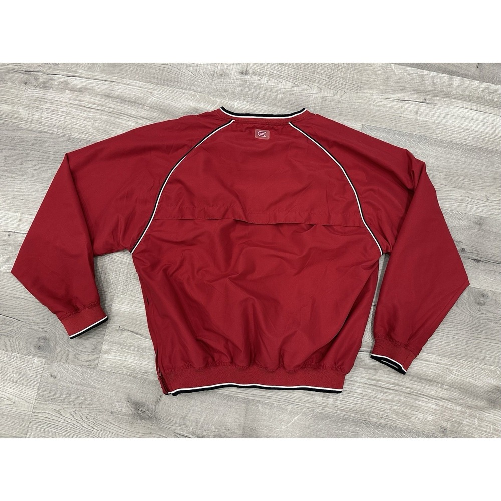Arkansas Razorbacks Red Pullover Windbreaker Large Colosseum Athletics NCAA - Picture 8 of 8
